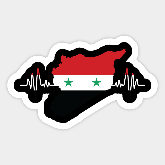 Free Syria T-Shirt Syria Flag Sticker by avshirtnation